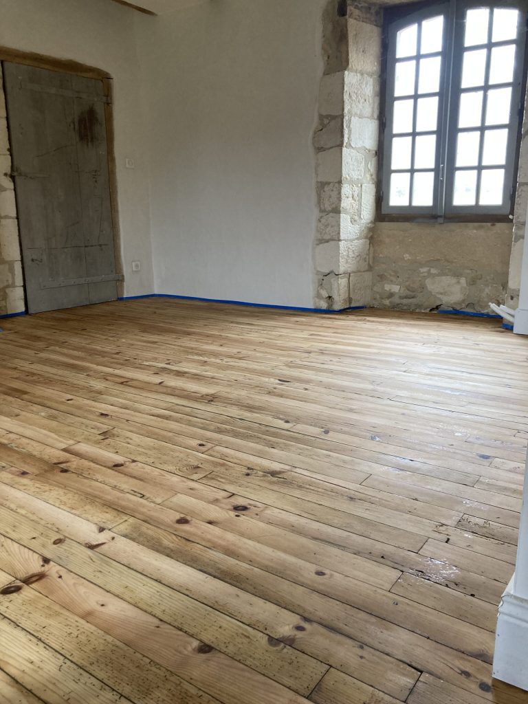 Pose de parquet traditionnel
