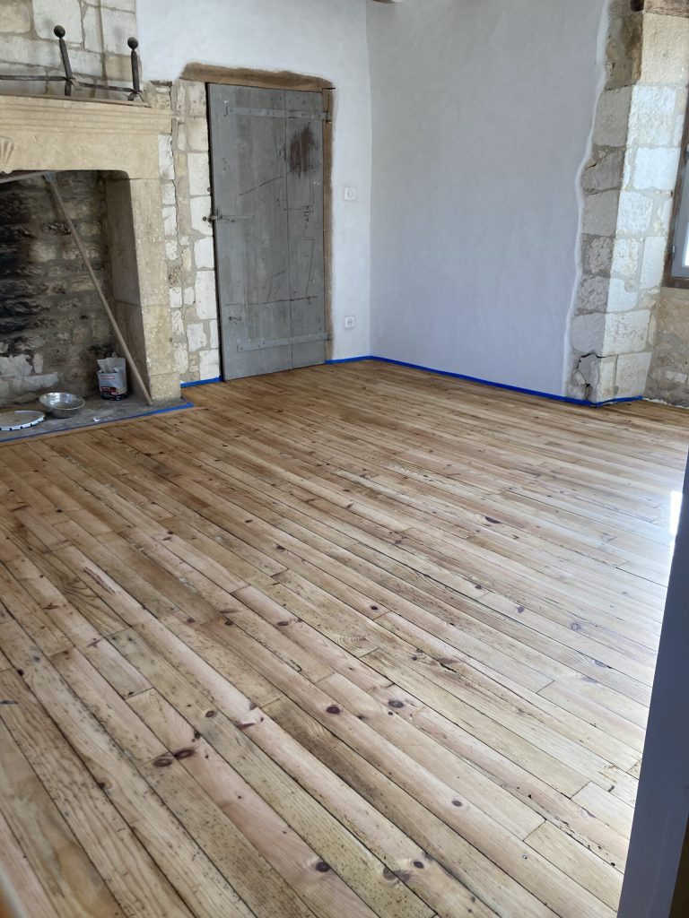 Pose de parquet traditionnel
